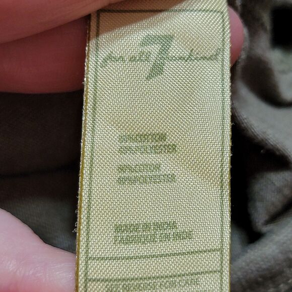 Seven For All Mankind LS Army Green Bodysuit w/ Footies - Picture 9 of 9